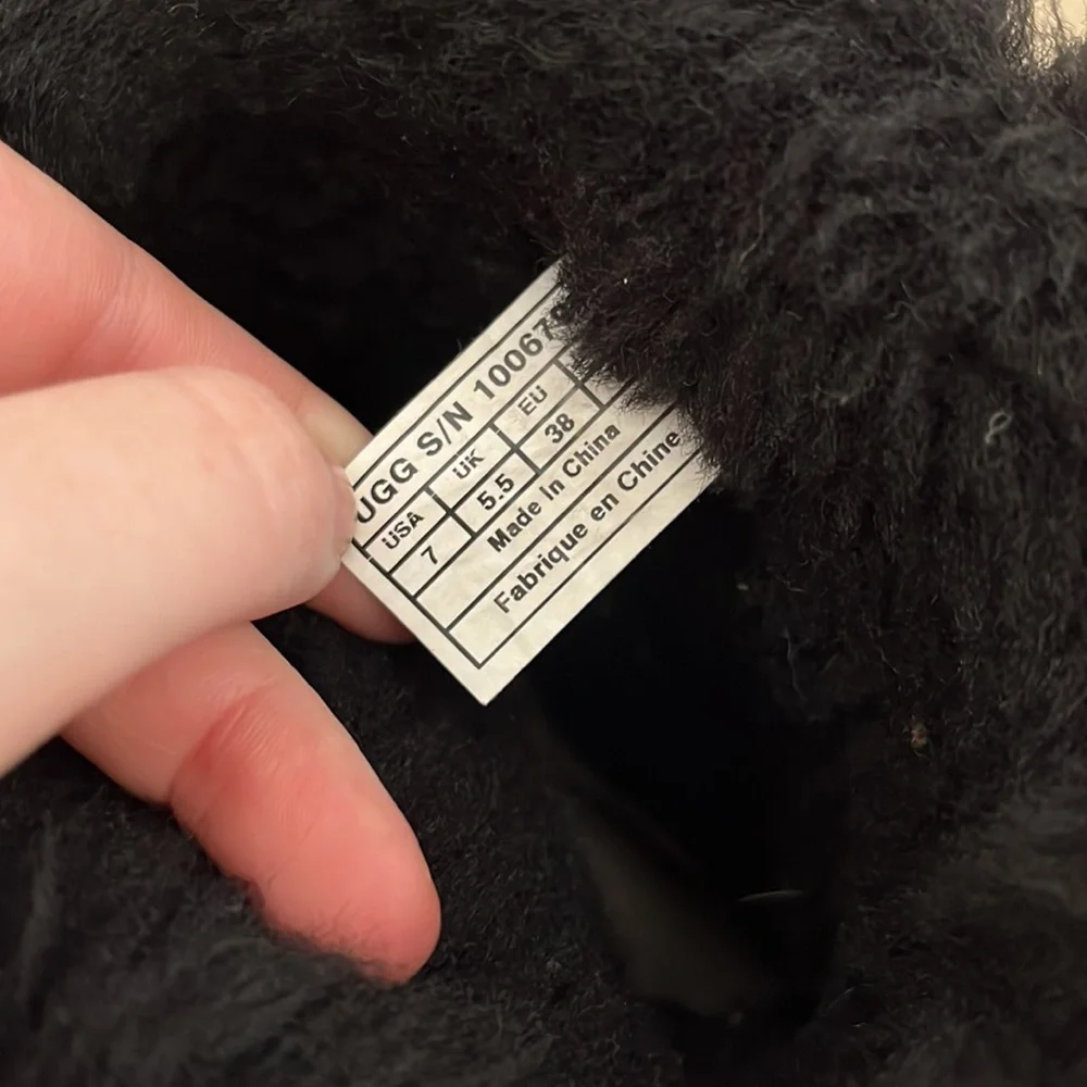 UGG black shearling